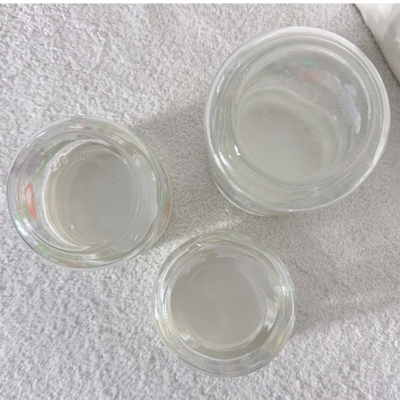 Vintage 80s KIG Indonesia Glass Fruit Flower Canister Set (3) - Picture 6 of 13